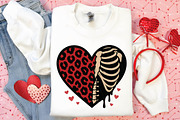 Valentine Skeleton Ribs Leopard Hear, an Illustration by DreamPrint404 (Thumbnail 3 of 8)