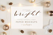 Christmas Stationery Styled Mockups, a Print Template by eclosque (Thumbnail 1 of 9)