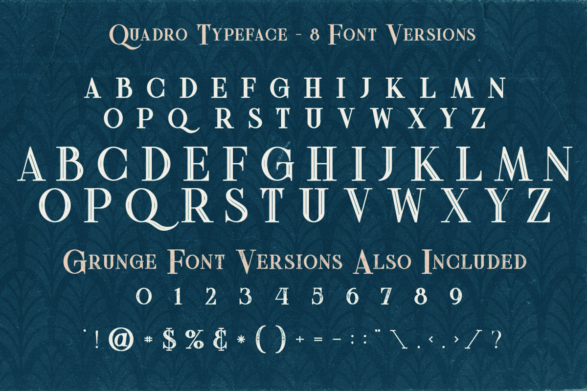 Quadro - Display Font preview 4