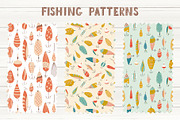 Fishing pattern, a Pattern Graphic by Tani Kuzminka (Thumbnail 2 of 13)