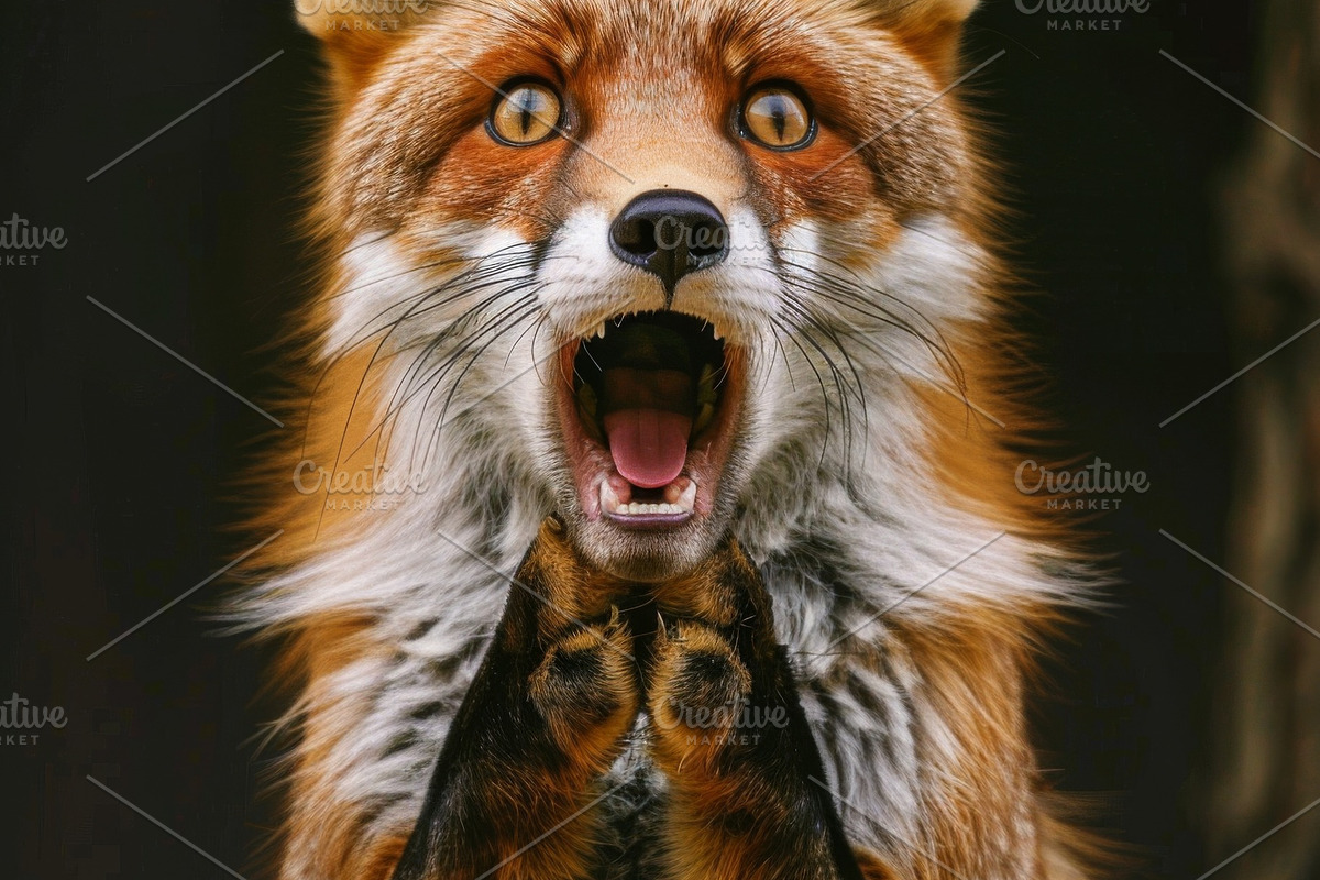 236 surprised animals, an Animal Photo by Handmadefont (Photo 57 of 241)