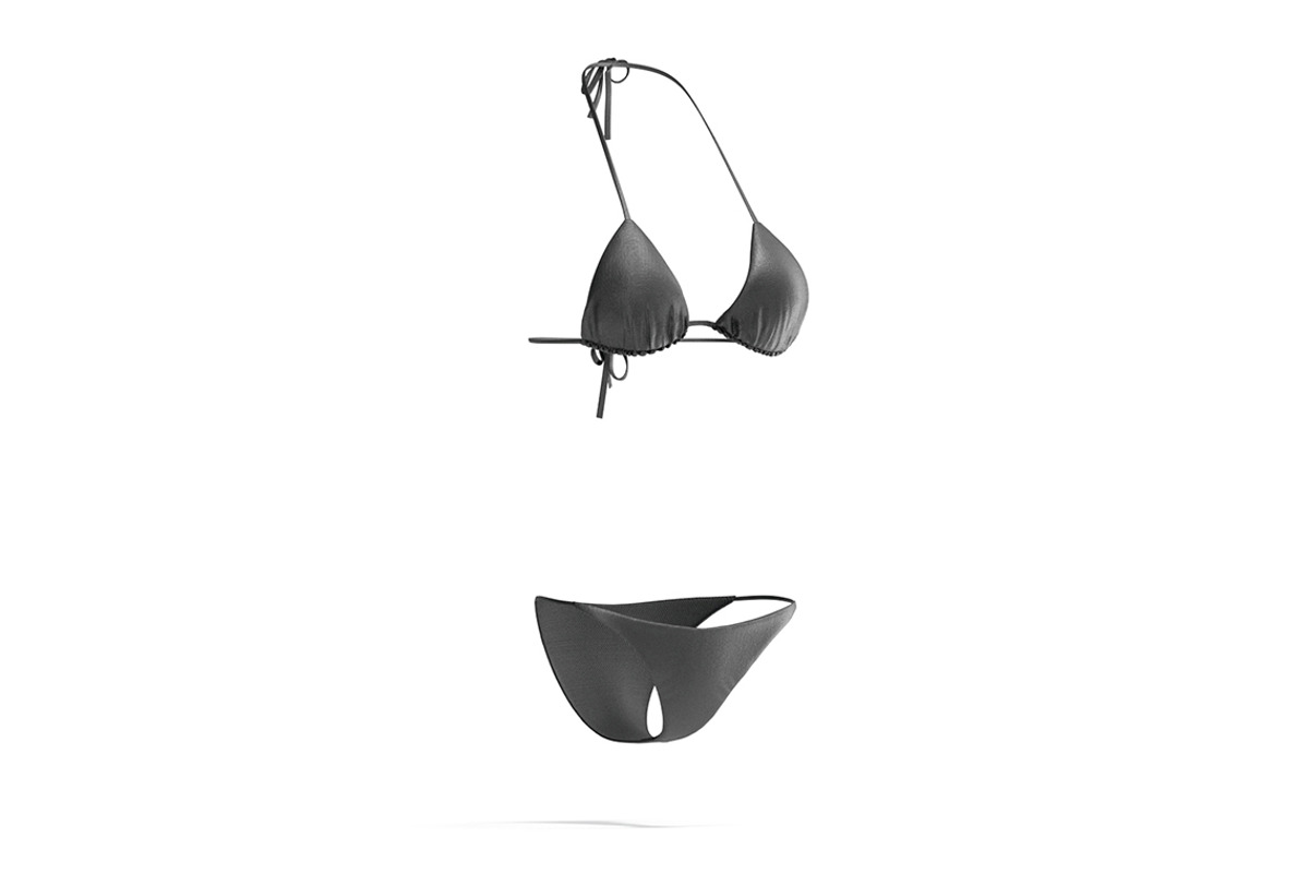 Black Summer Women Bikini 3D Model, an Object 3D Model by rebrandy (Photo 3 of 10)