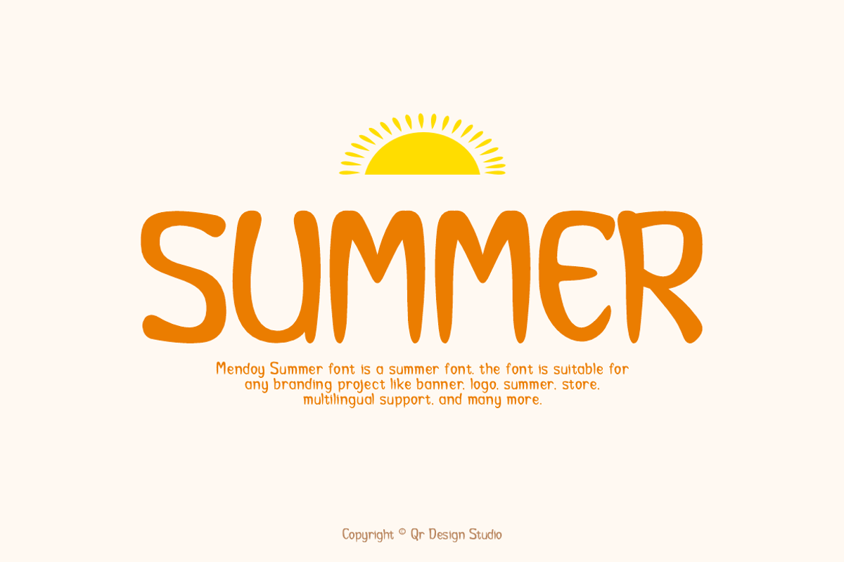 Mendoy Summer Font, a Handwritten Font by QR Design Studio (Photo 2 of 11)