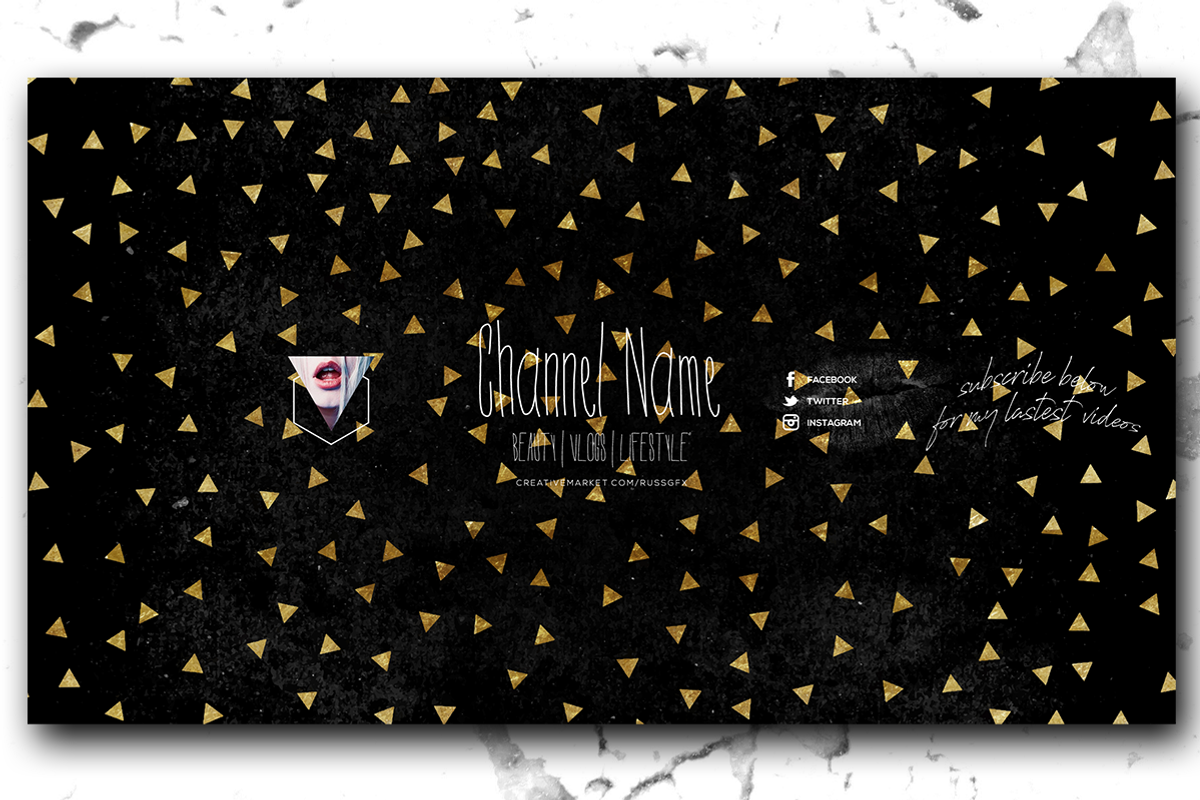 10 Youtube Channel Art Banners vol.4, a Social Media Template by RussGFX (Photo 13 of 17)