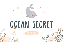 Ocean Secret | Playful font