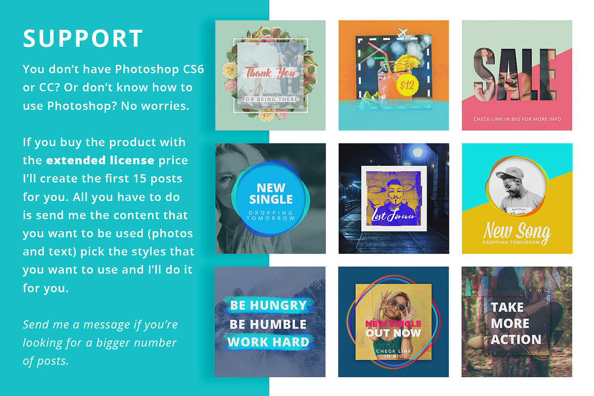 Instagram Video Photoshop Templates, a Social Media Template by Brandspark (Photo 8 of 10)