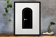 Door Silhouette SVG, a Decorative Illustration by newminddesign (Thumbnail 3 of 5)