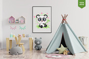 Cute cartoon panda. Tshirt, PNG., an Animal Illustration by KENO Mascots (Thumbnail 5 of 5)