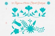Turquoise Otomi Clipart Collection, an Animal Illustration by Minky Moo Creations (Thumbnail 3 of 10)