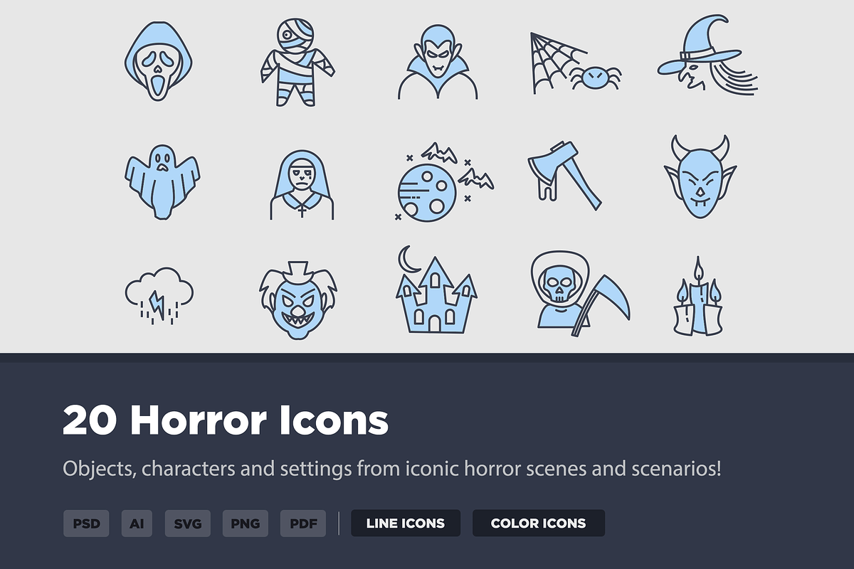20 Horror Icons, an Icon by Creative VIP