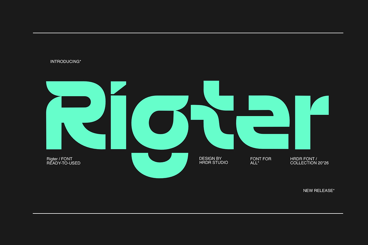 Rigter, a Sans Serif Font by HRDR (Photo 15 of 16)