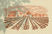 Vintage village vector. Vol2., an Animal Illustration by bioraven (Thumbnail 7 of 18)
