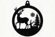 Christmas Laser Cut Ornament Bundle, an Object Graphic by musafir_fashion (Thumbnail 3 of 13)