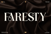 Luxury Ligature Serif Font - Faresty, a Serif Font by Font Liner (Thumbnail 1 of 9)