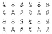 Medical Staff Outline Icons, an Outline Icon by vectorstank (Thumbnail 4 of 6)