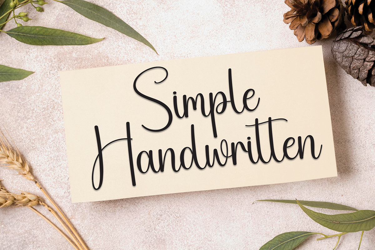 Elegant Embroidery | Script Font, a Handwritten Font by Scratchones (Photo 5 of 9)