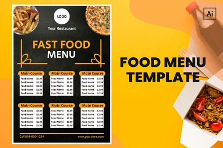 Restaurant Menu Design Template