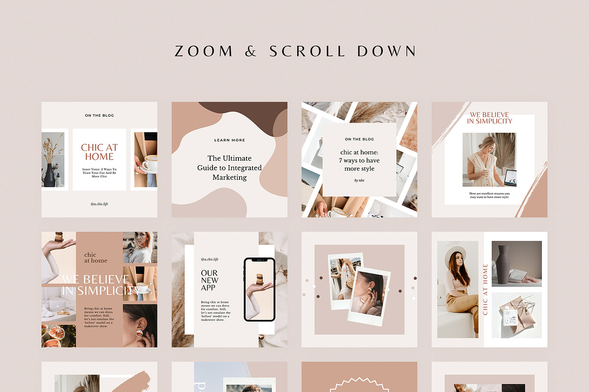 Hazel Instagram Pack - Canva, a Social Media Template by Crevo Studio (Photo 5 of 9)