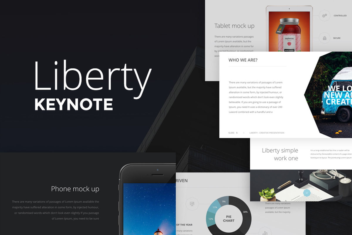 Liberty Keynote Presentation, a Presentation Template by Vladislav Muslakov (Photo 1 of 7)