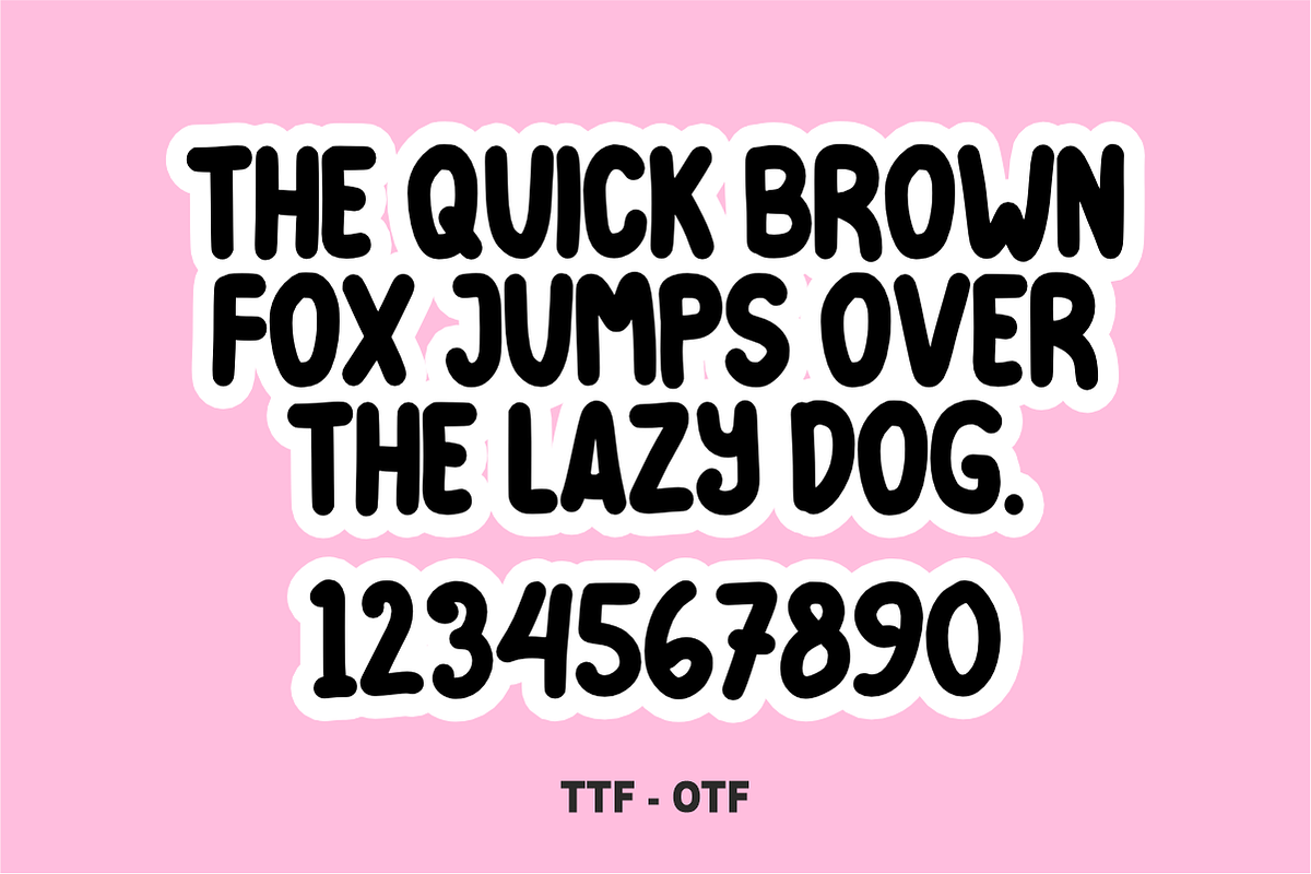 Bubble Valentine - Valentine Font, a Sans Serif Font by KiddoGlyphs Studio (Photo 4 of 5)
