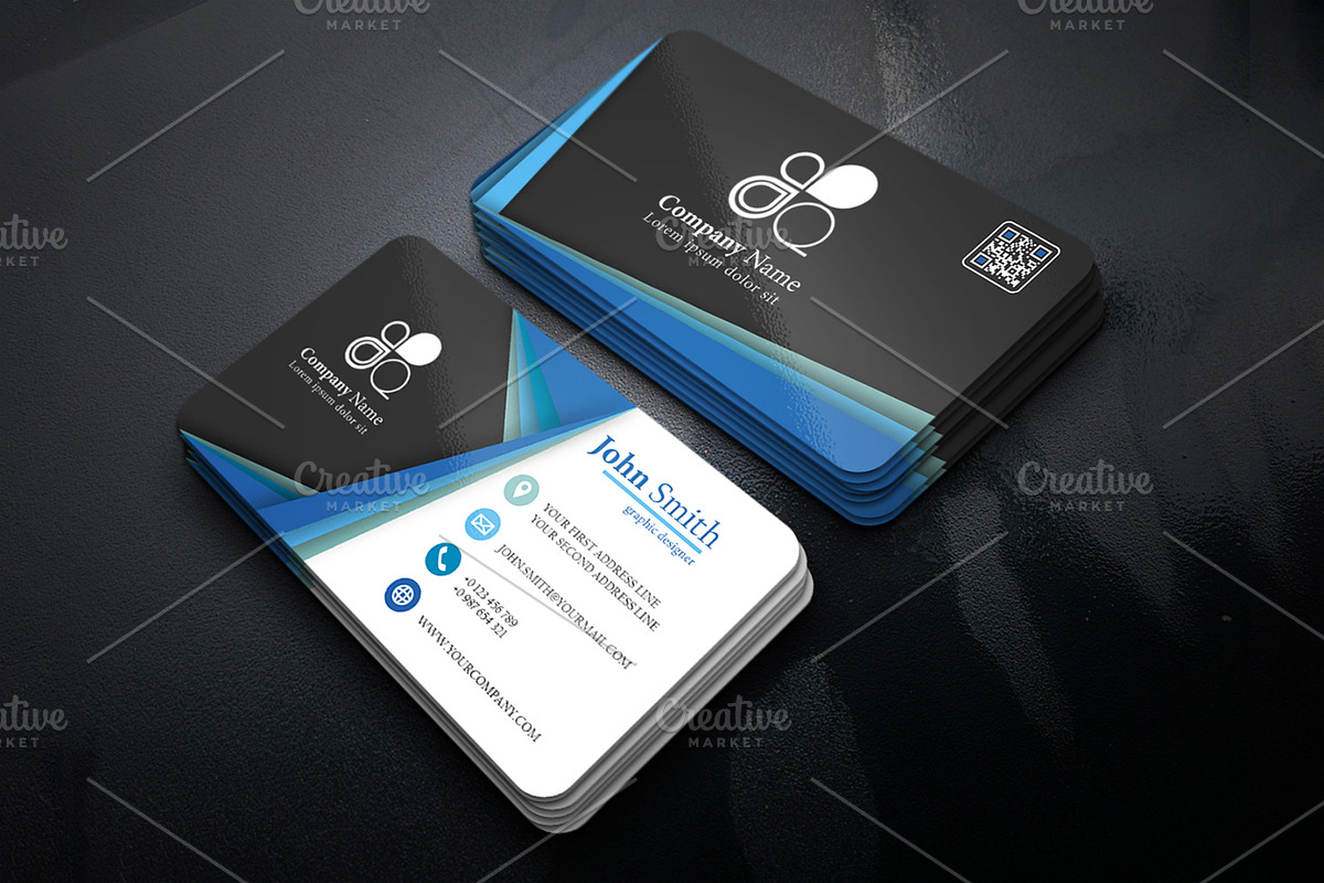 Business Card Modern Templates, a Business Card Template by Design with Qurat (Photo 3 of 6)