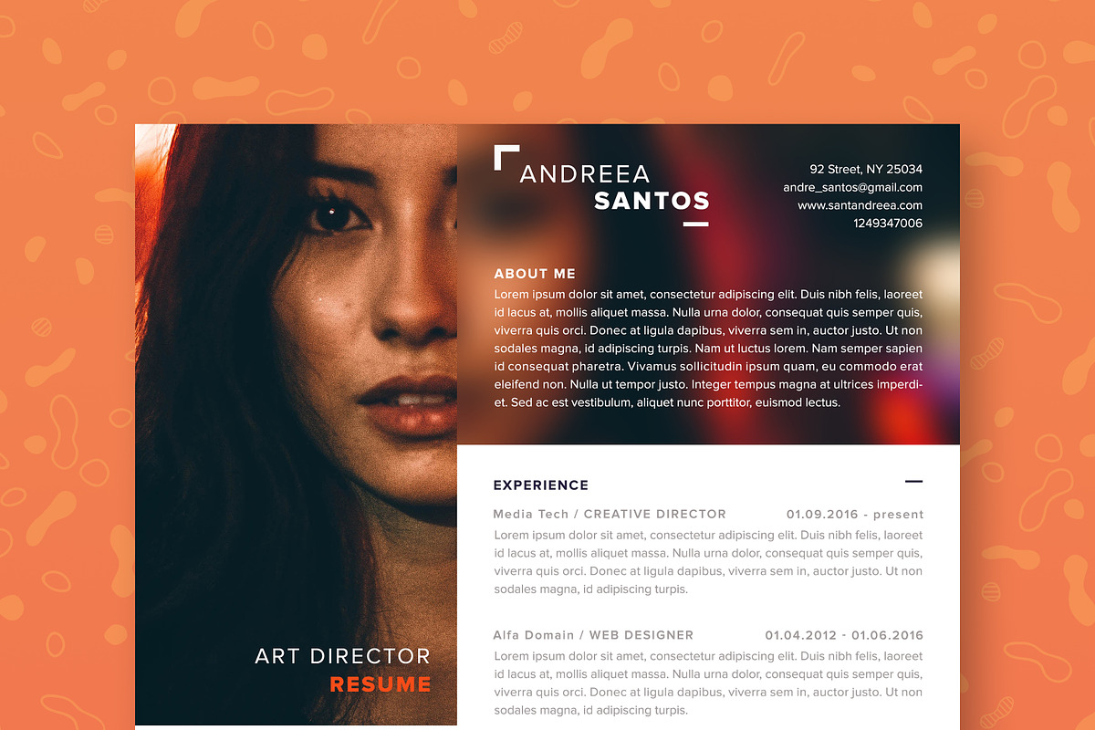 Blur Style Resume / CV - Modern, a Resume Template by The Path (Photo 3 of 4)
