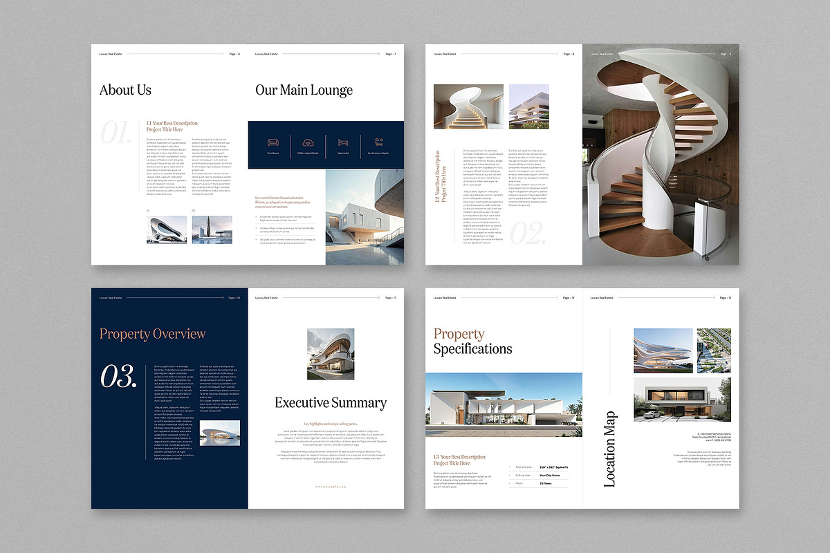 Luxury Real Estate Brochure Template, a Brochure Template by Cleffon_Graphic_Studio (Photo 4 of 7)