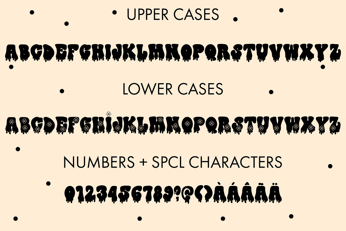 Drip Drop - A Retro Dripping Font, a Handwritten Font by Freeling Design House (Photo 2 of 7)