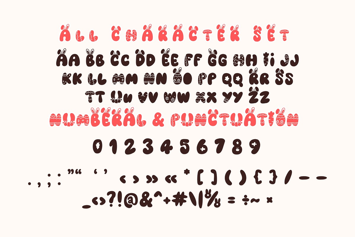 Easter Bunny is a Easter font, a Handwritten Font by Brown Cupple (Photo 4 of 5)