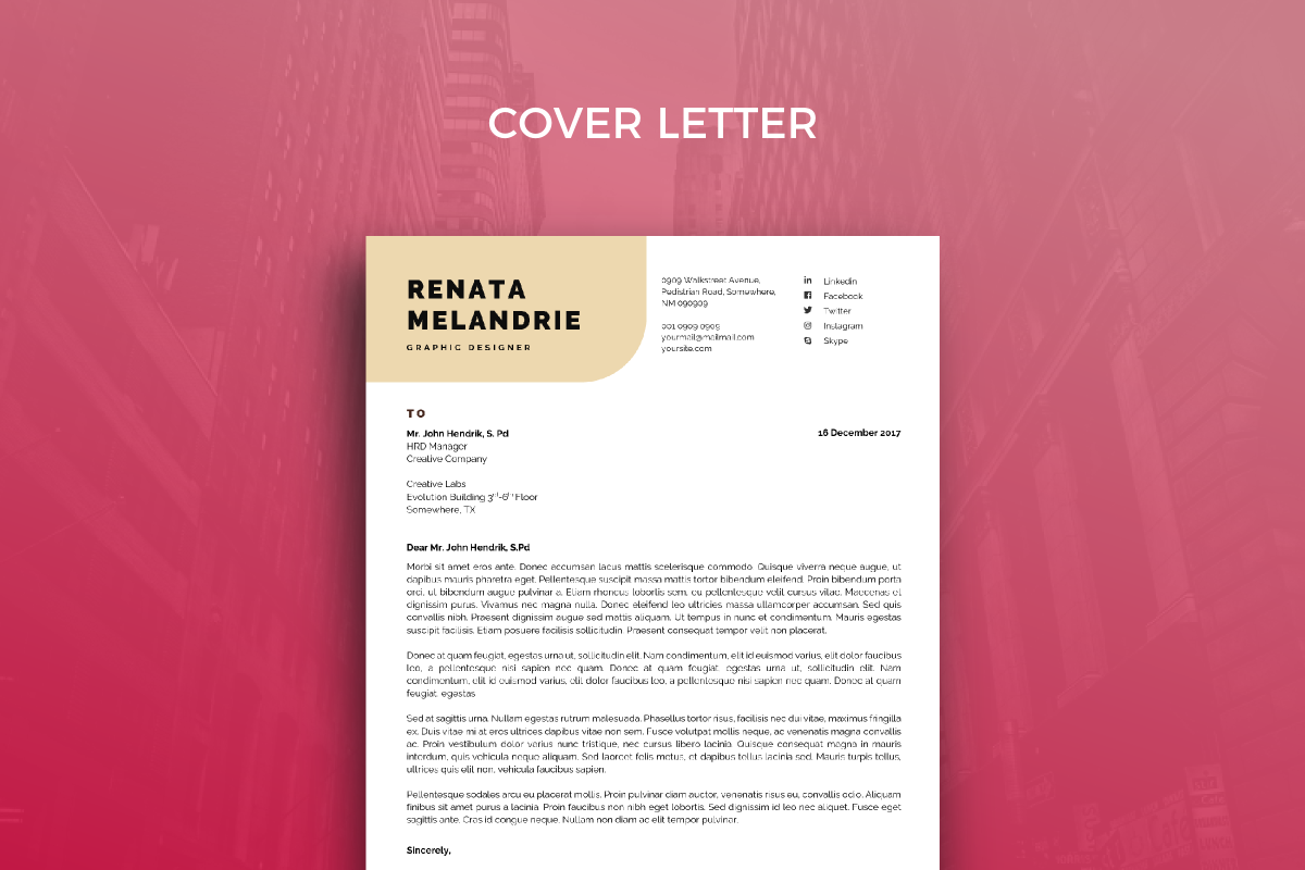 Resume Template 44, a Resume Template by graphicalcium (Photo 3 of 3)