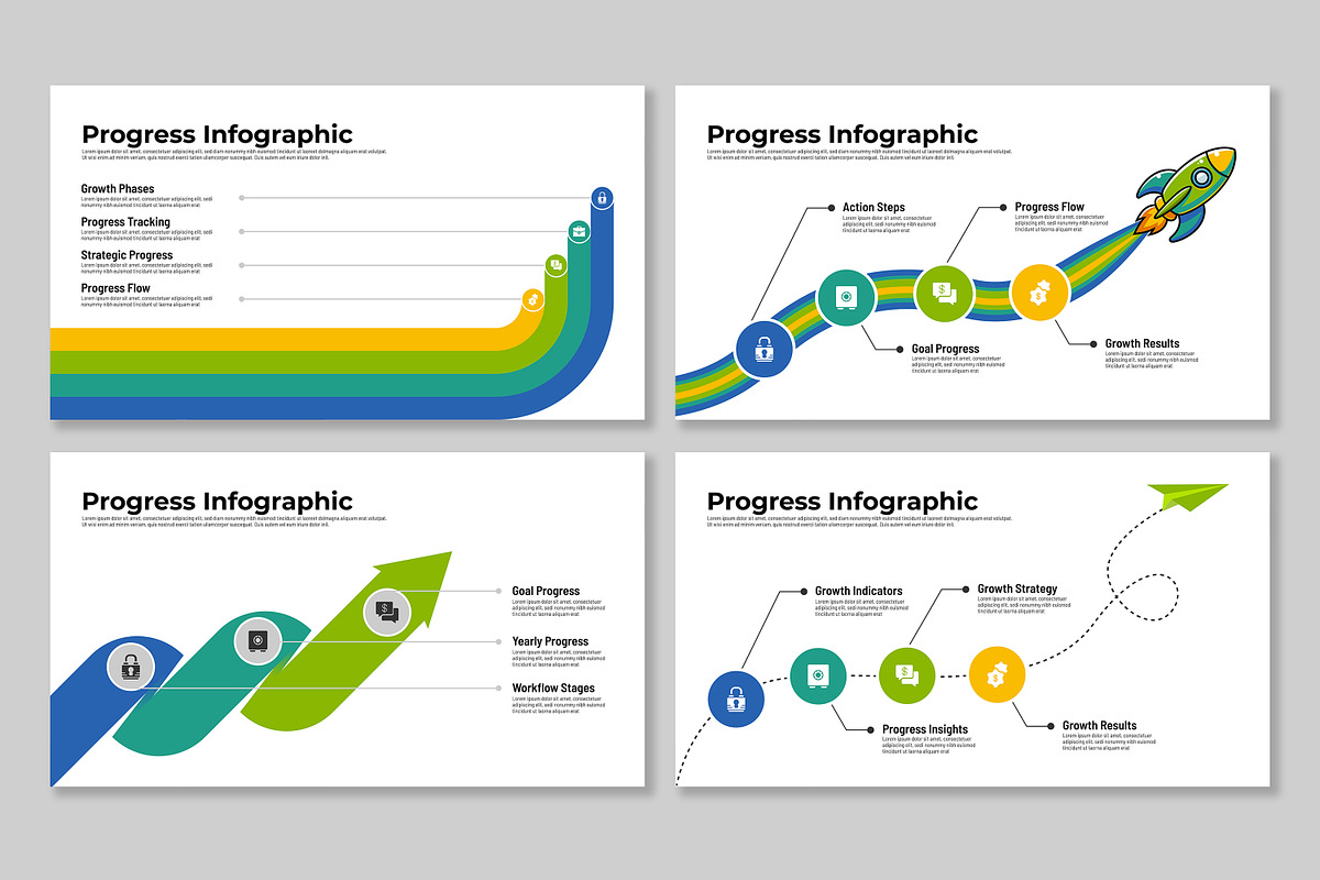 Progress Infographic, a Presentation Template by Mighty-Slide (Photo 5 of 5)