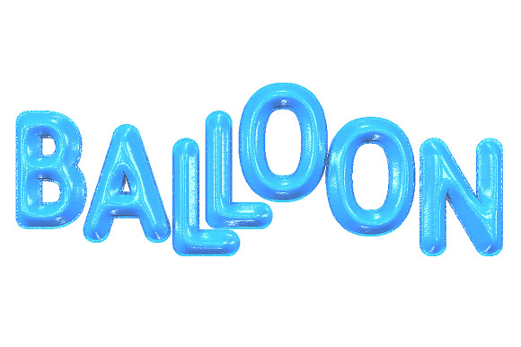 3D FONT | BALLOON | 3D PSD preview 7