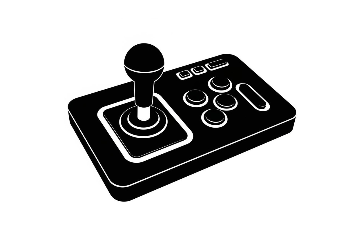 50 Retro Gaming Joystick Vector Bund, an Illustration by Creativeshirt (Photo 20 of 51)