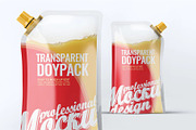 Transparent Doypack Package Mock-Up, a Packaging Mockup by DesignRushMarket (Thumbnail 4 of 6)