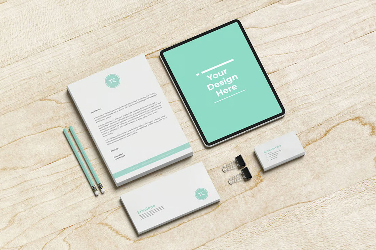 Brand Identity Mockups, an Advertising Mockup by Se٧enStudio (Photo 4 of 4)