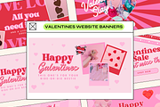 Retro Valentines Web Banners, a Marketing Template by The Pixel Palace (Thumbnail 1 of 7)