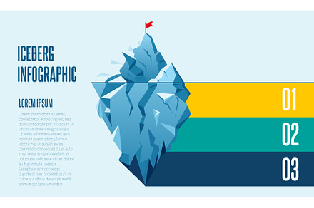Iceberg infographic Template