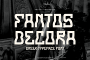 Fantos Decora - Greek Font, a Sans Serif Font by Iqsiart Studio (Thumbnail 1 of 7)