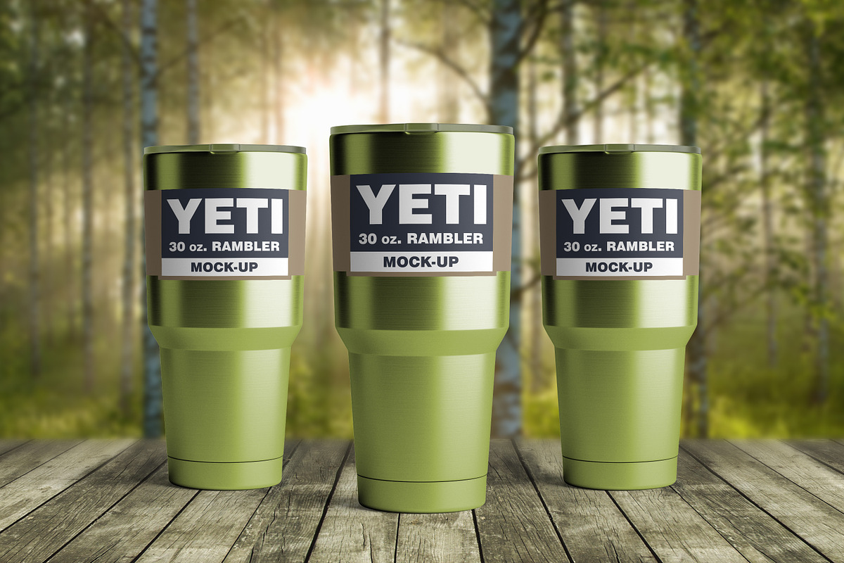 Yeti Cup Tumbler Mock-Up #2, a Cups Container Mockup by