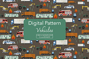 Vehicle Pattern, a Pattern Graphic by koberstein (Thumbnail 1 of 3)