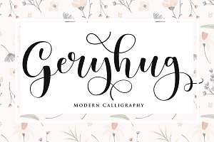 Geryhug Modern Calligraphy Font