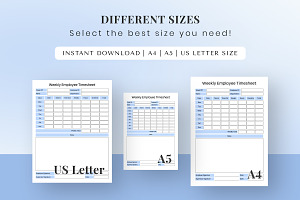 Time Tracking Printable For Employee