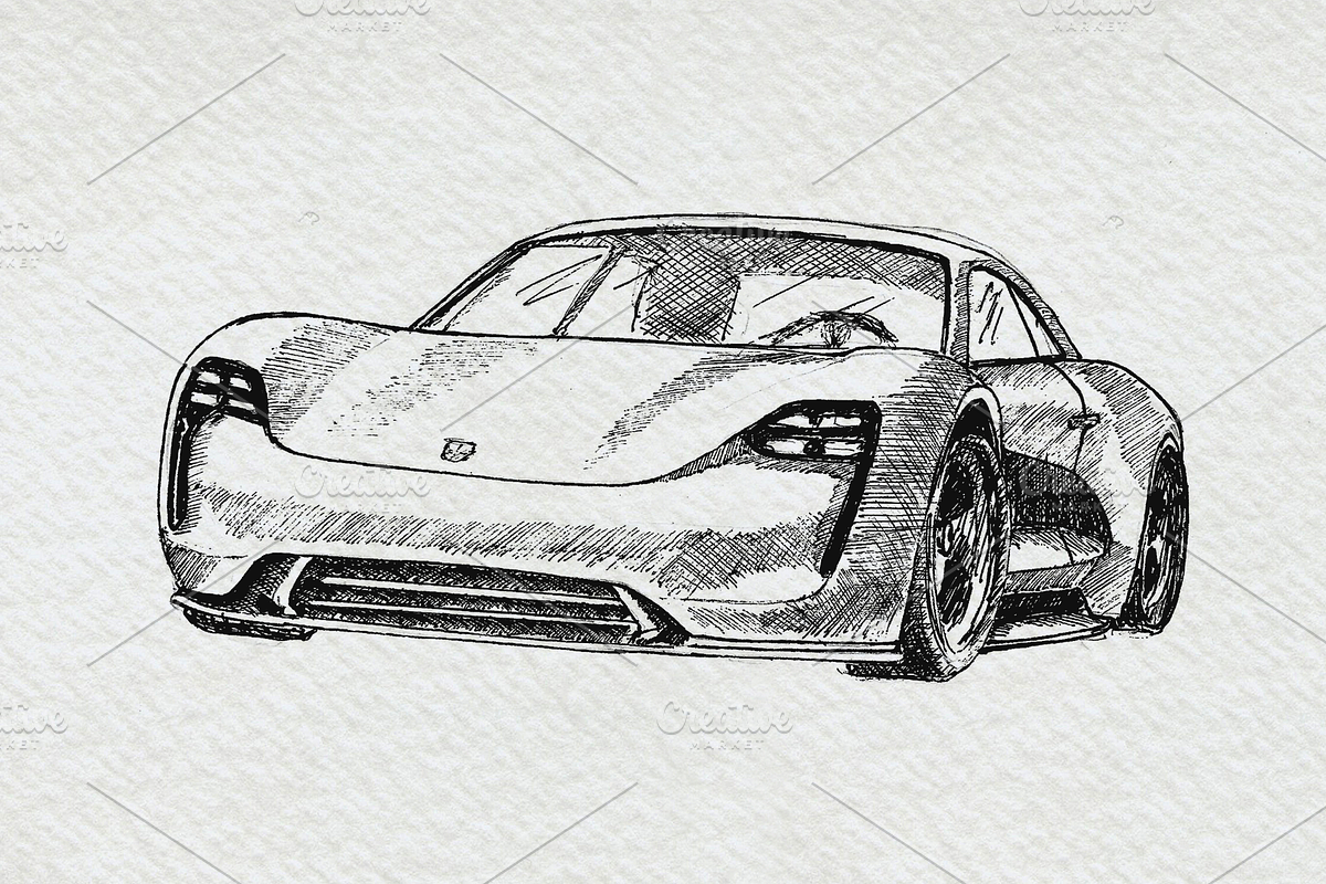 Supercars Sports Car Clipart Pack, a Sport Illustration by Doggy Days (Photo 3 of 8)