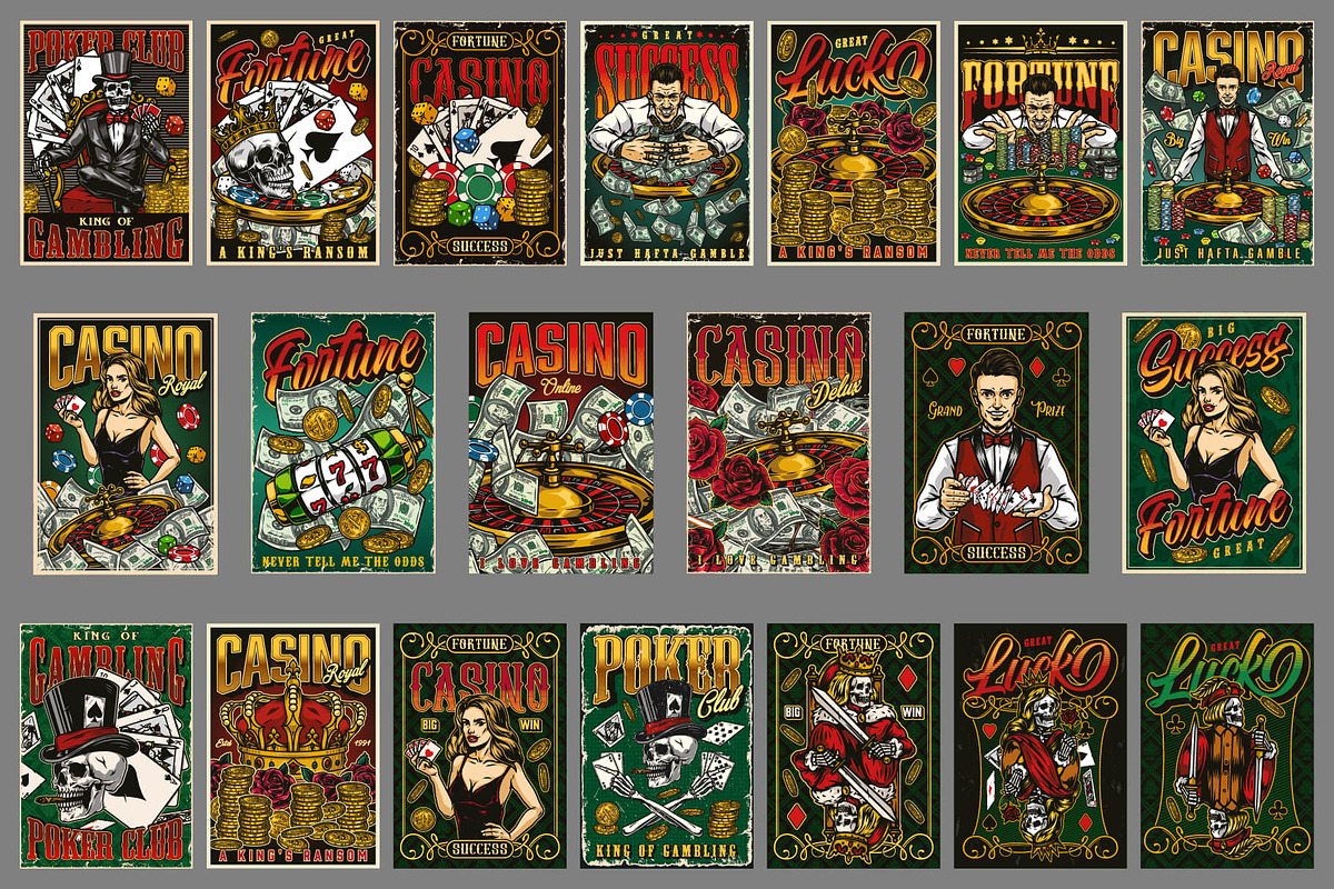 50 Gambling posters, a Brochure Template by DGIM studio (Photo 4 of 6)