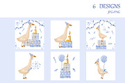 Blue Goose Celebration Collection, an Animal Illustration by the_myro (Thumbnail 3 of 14)