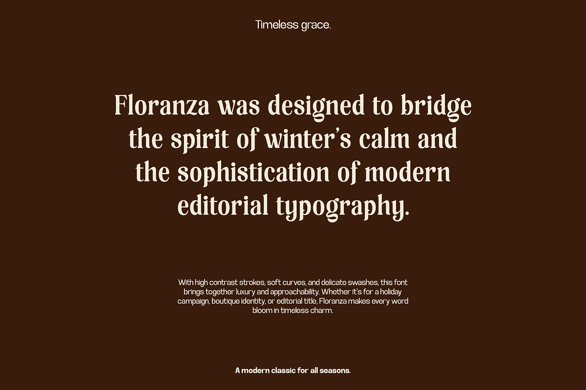Floranza - Luxury Christmas Display, a Serif Font by Inviline.co (Photo 2 of 10)