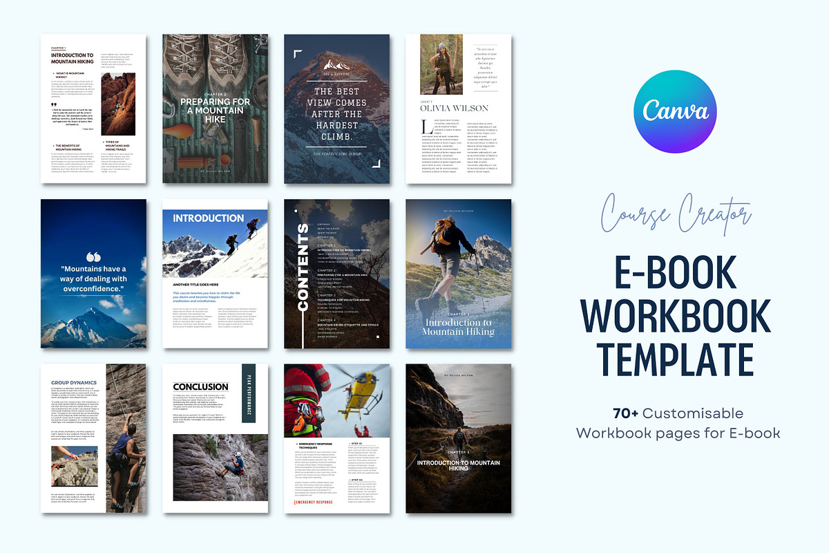 Canva E-Book & Workbook Template, a Templates & Theme by Raytas Studio (Photo 1 of 12)