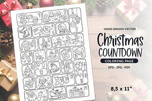 Printable Advent Calendar, a Poster Template by insemar