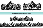 Mountains and trees sketch, an Object Graphic by Live line (Thumbnail 5 of 6)