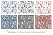 Cat Toile Illustrated Pattern, a Background Graphic by Hughes Studio (Thumbnail 2 of 8)